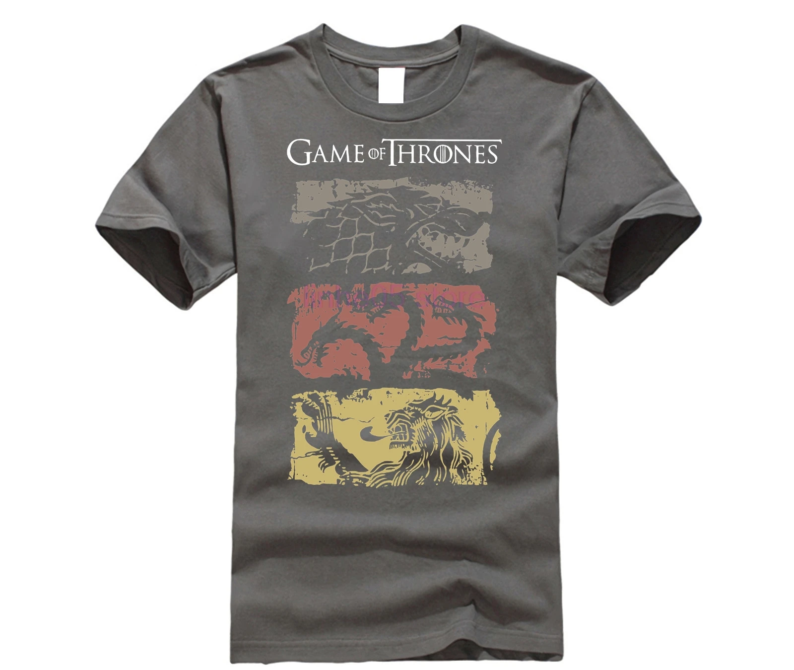 Винтажные мужские футболки Игра престолов футболка из 100% хлопка для сериала Дом