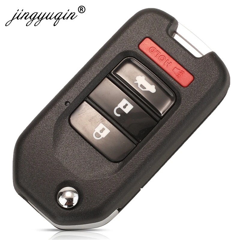 Jingyuqin 20 шт. 2/3 / 4BTN G лезвие складной автоматический флип чехол для ключа Honda VEZEL Civic