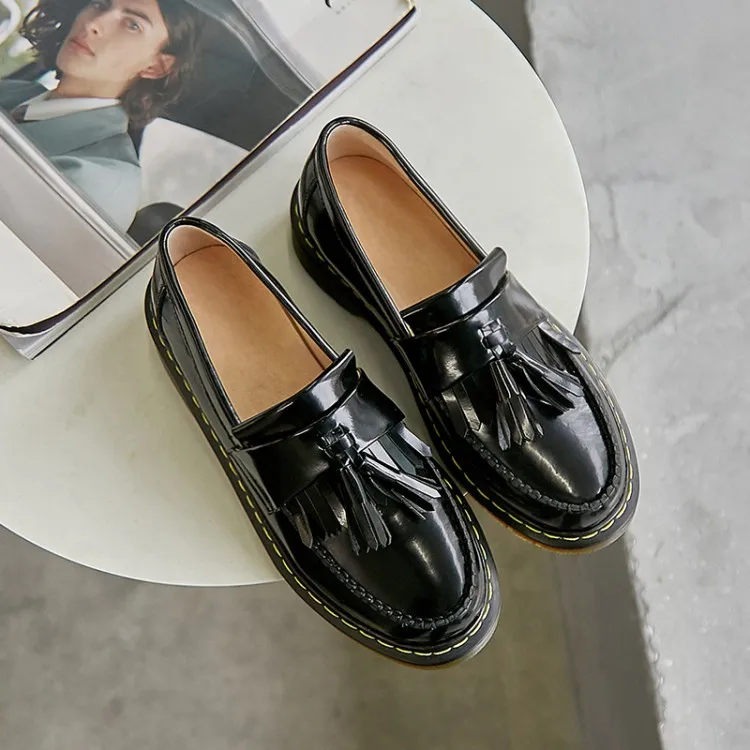 MLJUESE/женские туфли лодочки Сезон осень весна Женские из мягкой коровьей кожи с