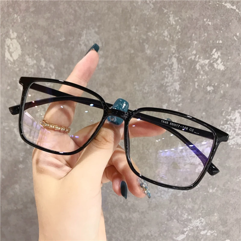 

new Transparent Computer Glasses Frame Women Men Anti Blue Light Square Eyewear Blocking Glasses Optical Spectacle Eyeglass