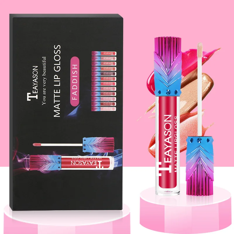 Набор бархатной матовой Помады для губ 12 цветов водостойкий стойкий макияж