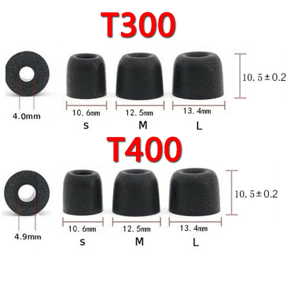 Наушники-вкладыши T100 T200 T300 T400 2 шт. |