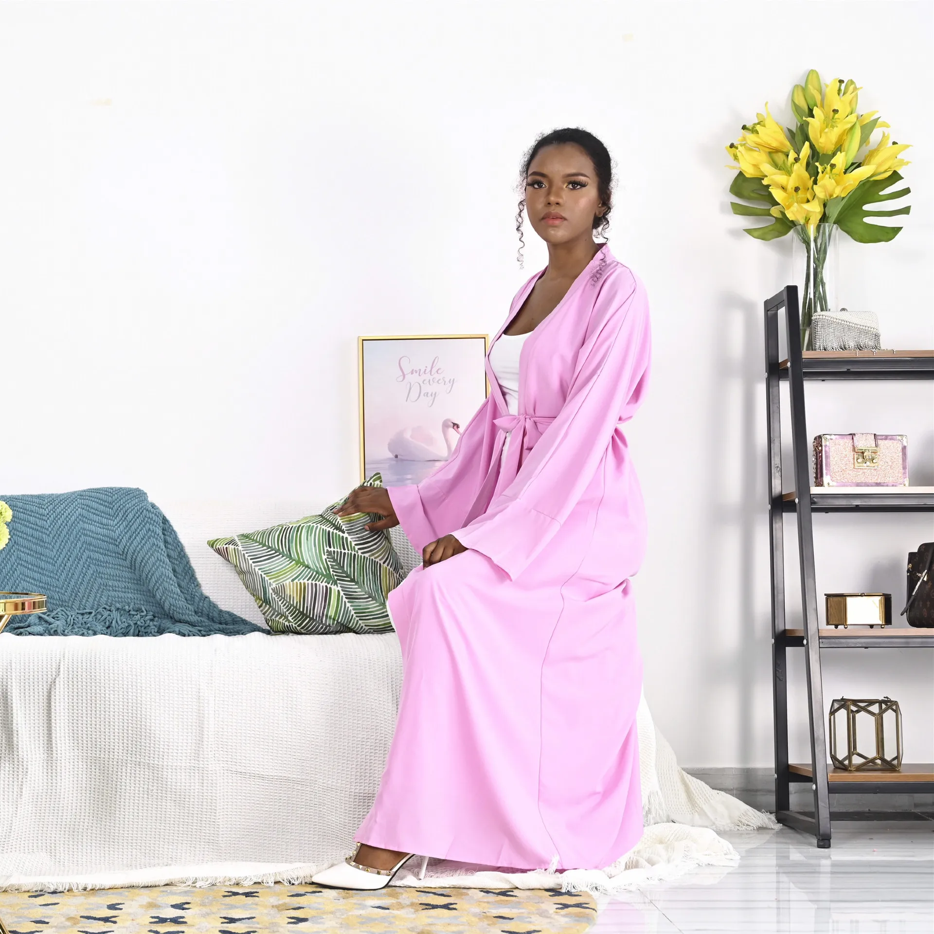 

Donsignet Muslim Dress Cardigan Middle East Islamic Ramadan Eid Dubai Abaya Turkey Long Dress Muslim Fashion Robe Plus Size Robe