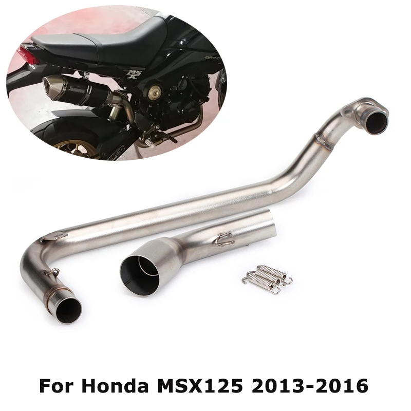 

Для выхлопной системы Honda MSX125 2013-2016 под сиденьем мотоцикла, переднее соединение, Соединительная труба