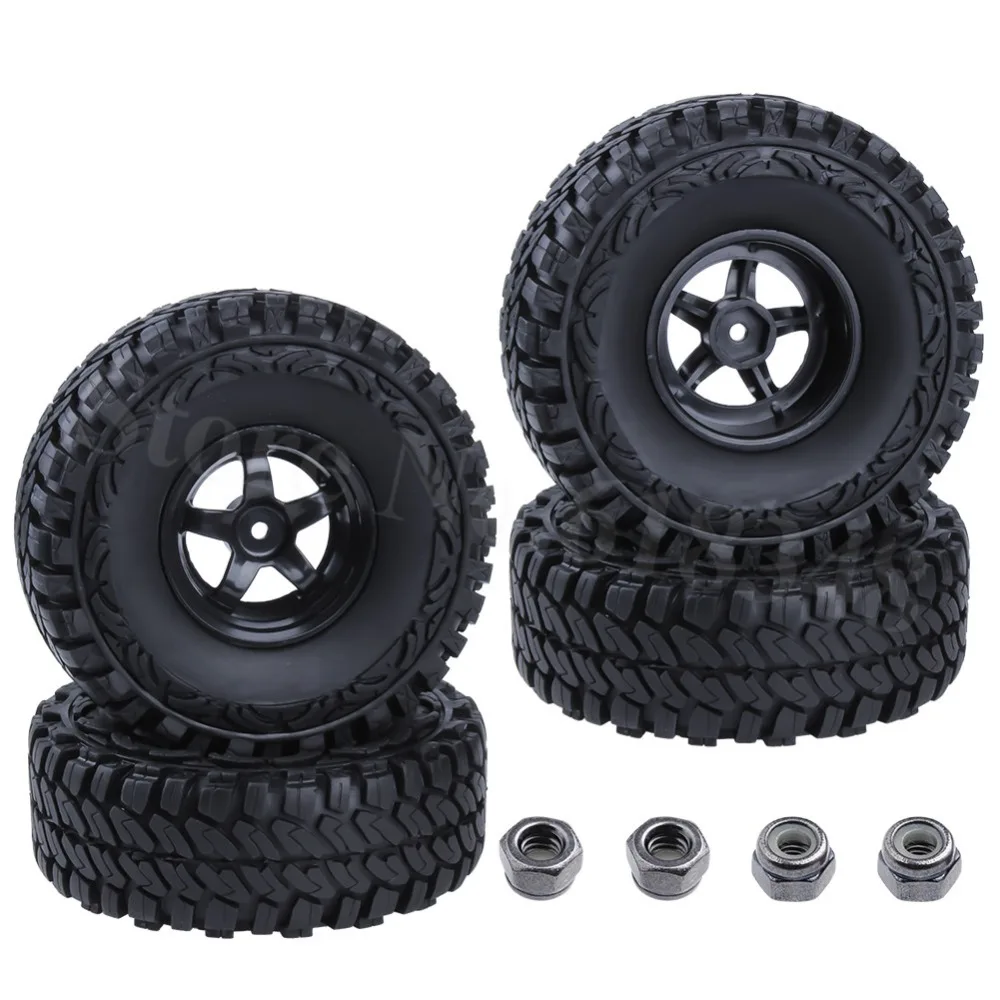 4 шт. резиновые шины и диски 1 9 дюйма с пенопластом для 1/10 RC Rock Crawler Axial SCX10 Traxxas TRX4 RC4WD