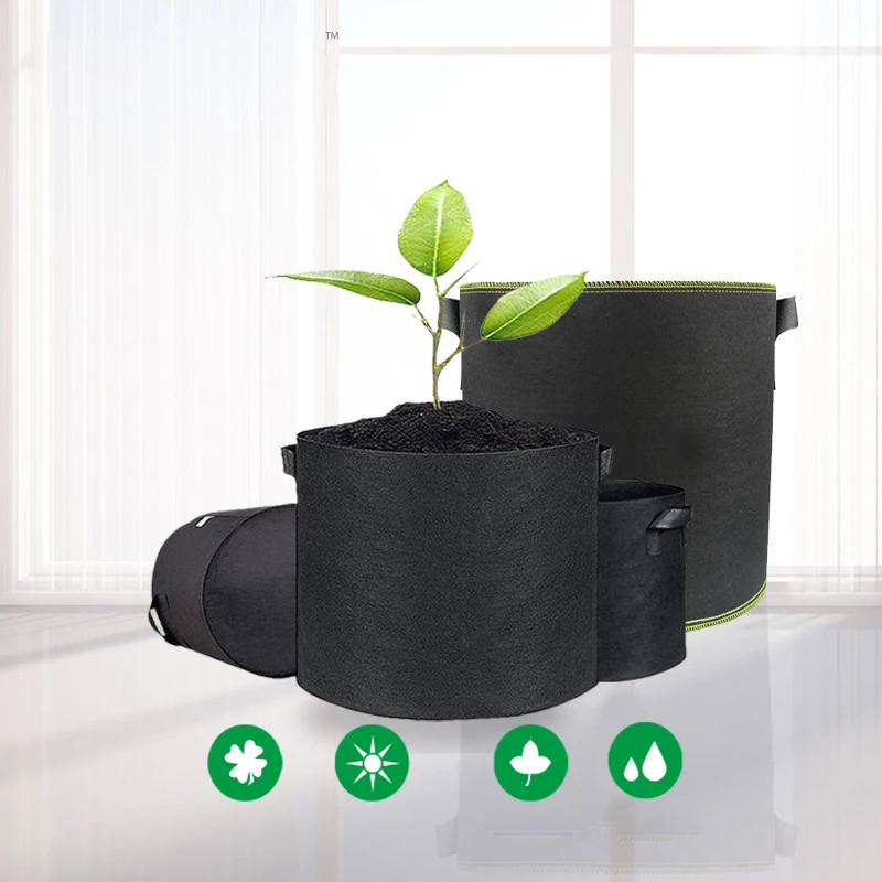 

5 шт., 3/4/5/7 галлонов, фетровая сумка для роста растений