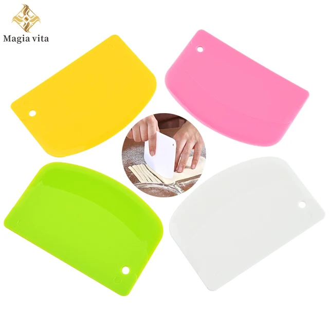 Plastic Dough Weight Cutter Cookie Fondant Bread Pizza Tools Spatula For Cake Butter Scraper Pastry And Bakery Kitchen Utensils 1