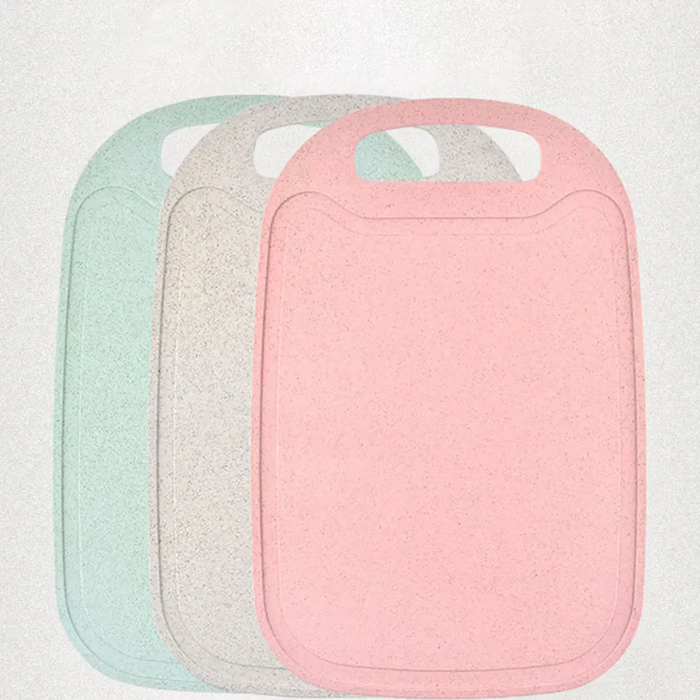 

Vegetable Meat Cheese Plastic Cutting Board Chopping Boards Groove Large Handle Non-Slip Bottom
