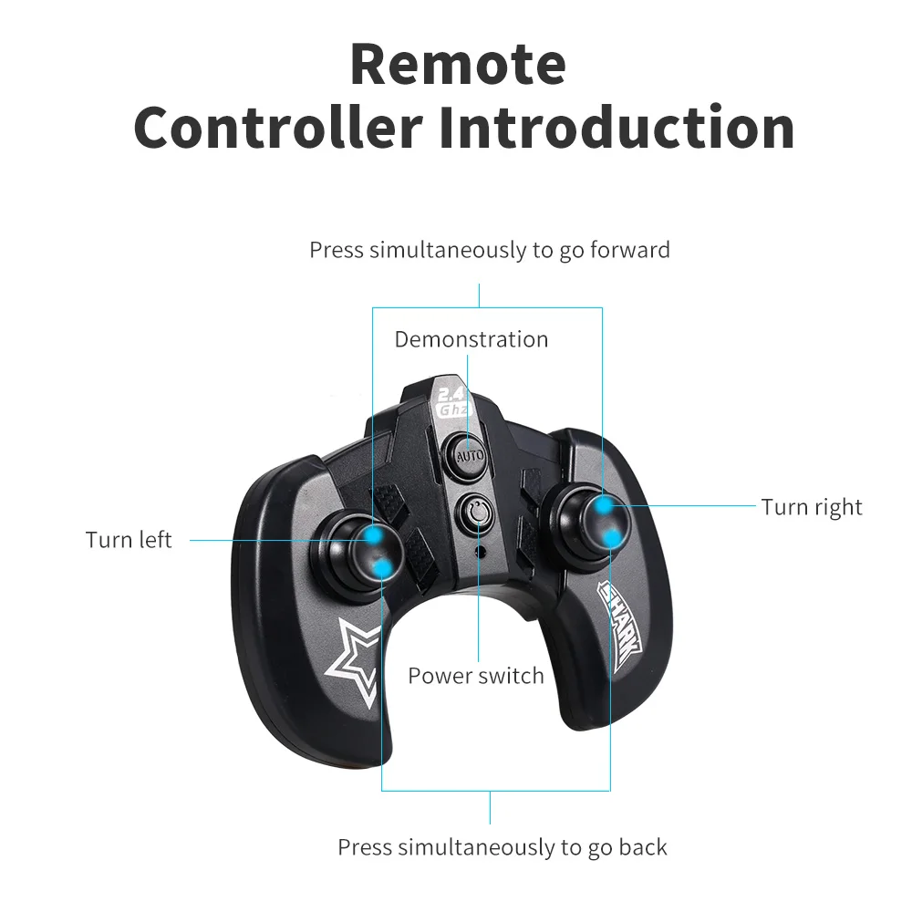 k23 rc акула лодка с светильник во