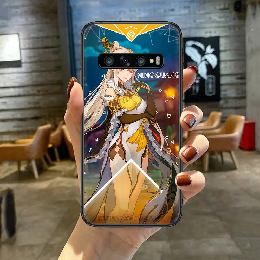 

Funda Genshin Impact Game Phone Case Cover For For SamSung Galaxy S Note 7 8 9 10 20 Uitra Plus E Lite Black black Prime Trend