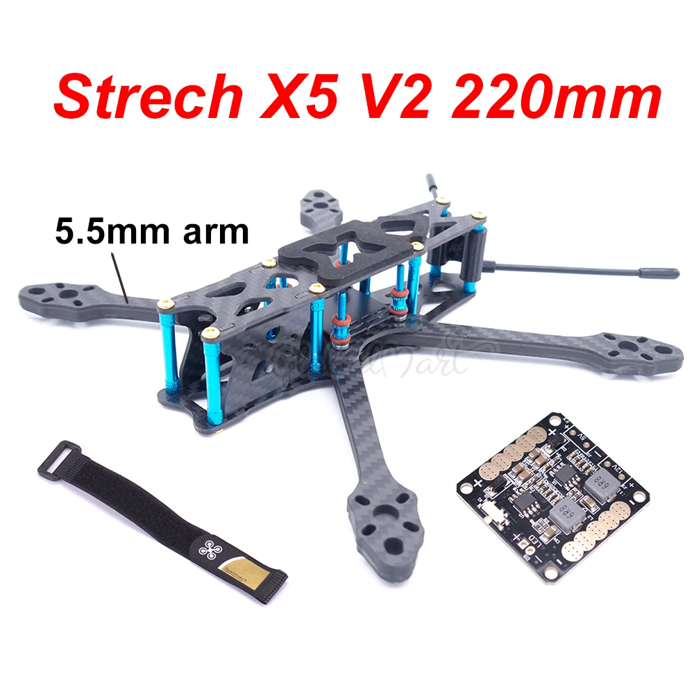 Strech X5 V2 220 220mm w/5 5 мм Freestyle с видом от первого лица Квадрокоптер рамой | Отзывы и видеообзор