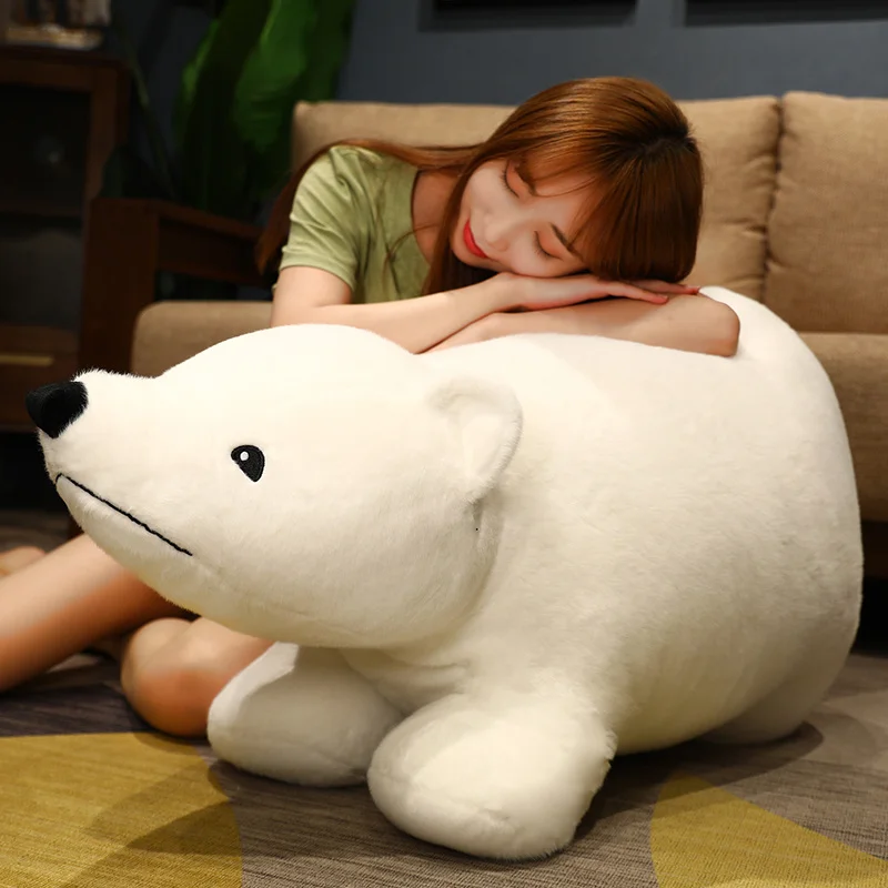 

30/50/70cm Cute Polar Bear Plush Toys Simulation Pillow Doll Stuffed Animal Lovely Birthday Gift For Children Kids Baby