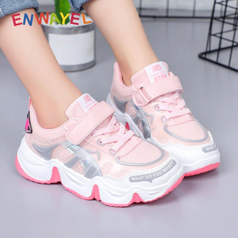 Спортивная обувь ENWAYEL для девочек и мальчиков детские кроссовки подростков