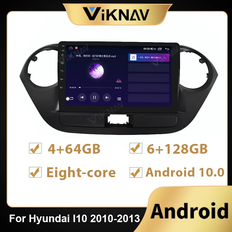 128G Car Radio For Hyundai I10 2013 2014 2015 2016 Car 2din Android Multimedia Vedio Player DVD stereo Navigation GPS headunit