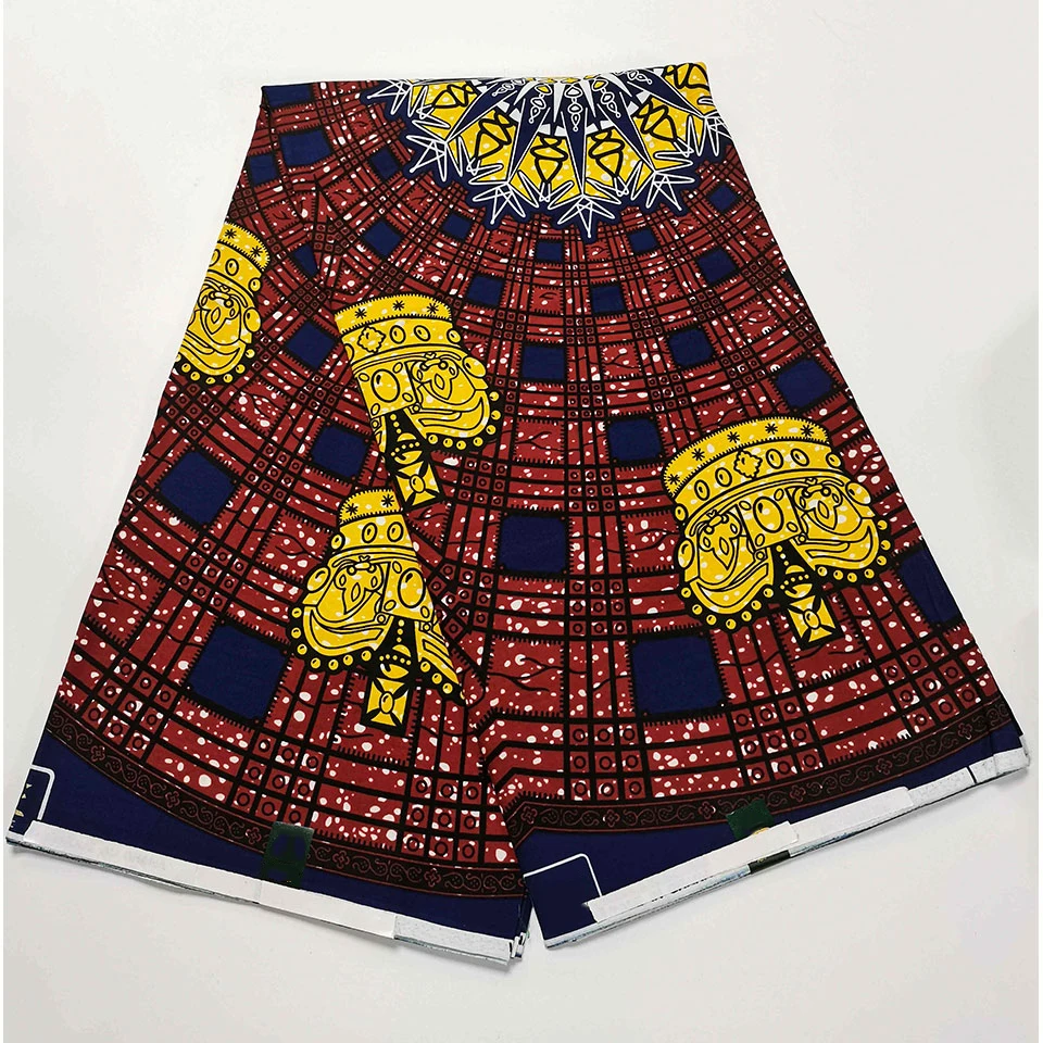 

6 Yards Mitex Wax Print/ African Fabrics Kitenge/Pagnes/Tissues Africain/ Lapa/Chitenge HS-29