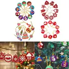 Подвеска сделай сам в виде дерева бриллиантовый рисунок Рождество, 10 шт., Полные Сверла особой формы, Рождественская Алмазная вышивка украшения для дома