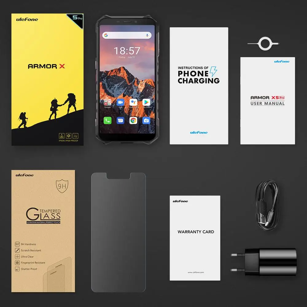 Ulefone Power X5 Pro смартфон 4 Гб + 64 ГБ Android 10 0 OTG NFC распознавания лиц и IP68