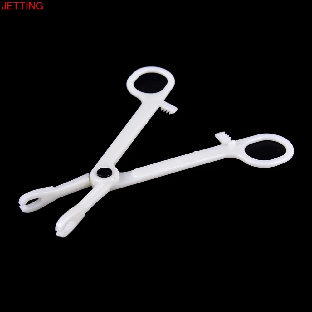 

Round Open Clamp Profession Plastic Disposable Body Piercing Plier Body Ear Lip Navel Nose Tongue Piercing Forcep Tool