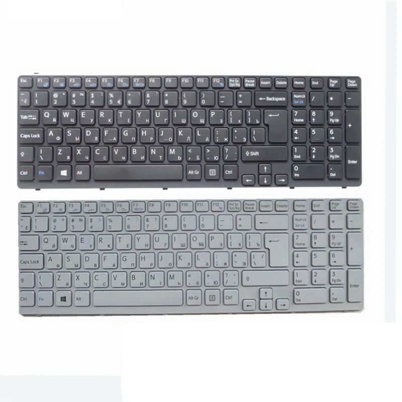 

New for SONY VAIO E15 SVE 15 SVE15 149032851RU AEHK57002303A MP-11K73SU-920 Keyboard RU Russian with frame