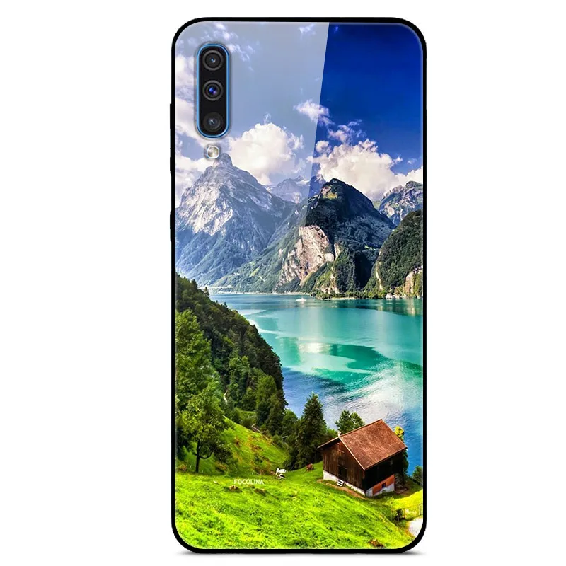 as photo 47 6," Funda для samsung Galaxy A50 чехол стекло твердая задняя крышка чехол для телефона для samsung Galaxy A50 чехол TPU рамка A 50 Coque - Цвет: as photo 47