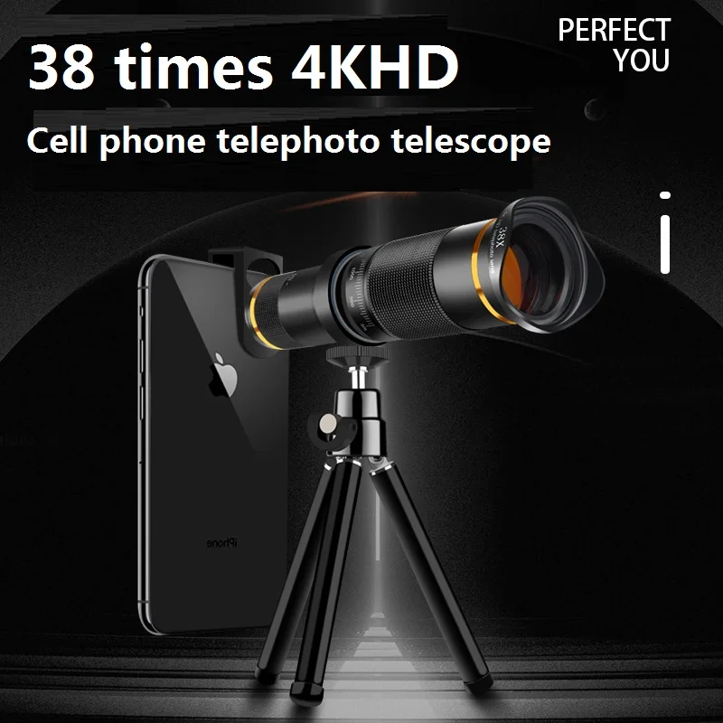 Телескопический объектив с зумом 38X для смартфонов IPhone Samsung Android универсальный