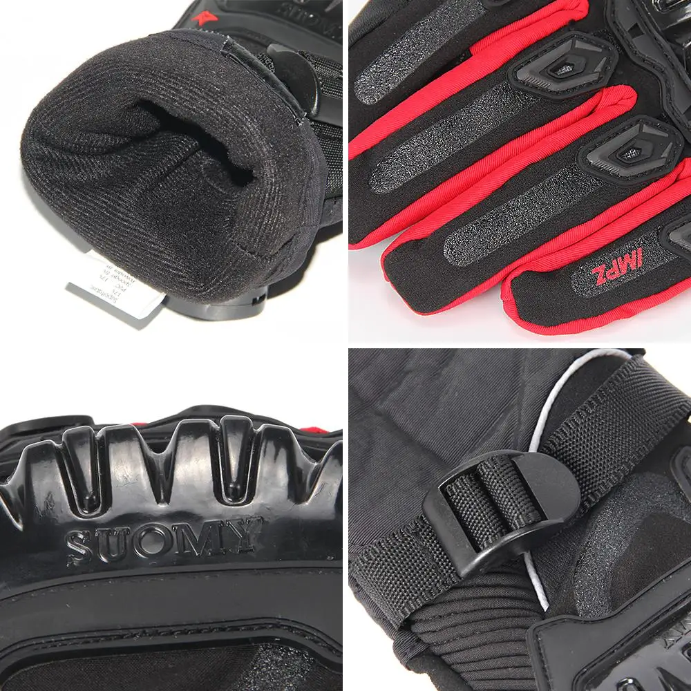 

SUOMY Winter Motorcycle Gloves Waterproof Gant Moto Keep Warm Men Moto Gloves Touch Screen Guantes Motorbike Riding Gloves