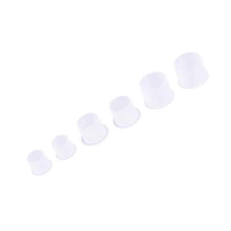 

100pcs S/M/L Size Microblading Tattoo Ink Cup Cap Pigment Clear Holder Container For Needle Tip Grip Tattoo Power Supply