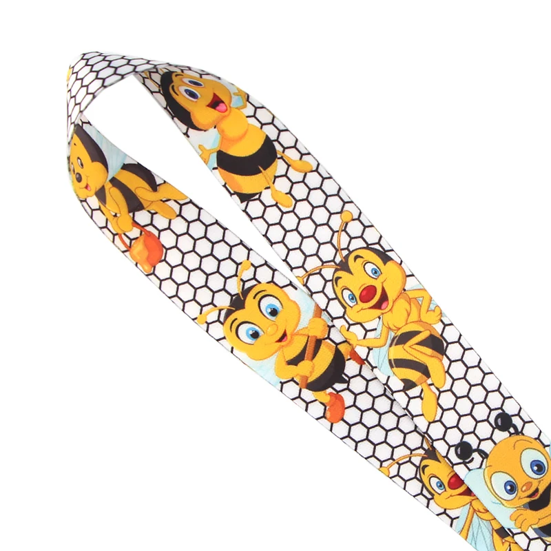 

K842 Bee Cute Neck Strap Lanyard for keys ID Card Mobile Phone Straps USB Badge holder DIY Neck Strap Hang Rope Lariat Lanyards