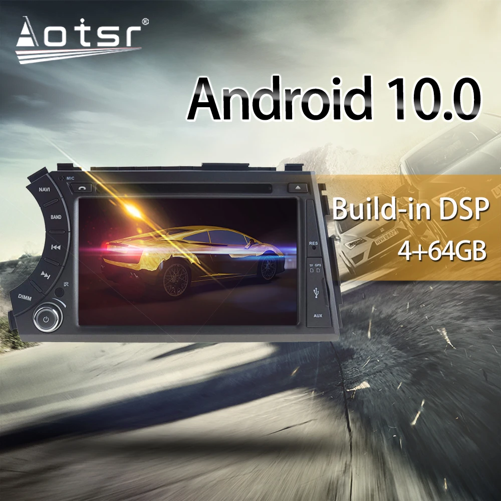 Автомобильный мультимедийный радиоплеер для Ssangyong Kyron Actyon Micro 2005 + стерео Android 10 0 DSP