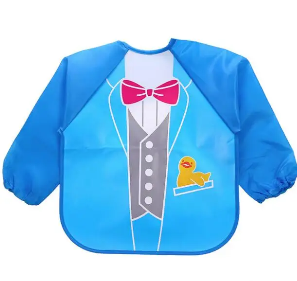 Мультяшные детские нагрудники фартук регулируемые Слюнявчики одежда для