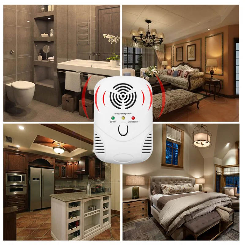 

Ultrasonic Pest Repellent - Indoor Plug, Electronic and Ultrasound Repeller - Insects, Mice, Spiders, Mosquitoes, Bugs Control
