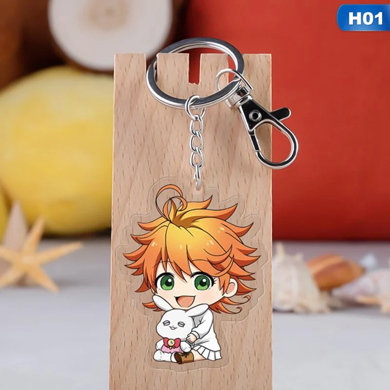 KEY4265H01 Аниме обещанный Neverland Yakusoku no Neverland Норман Рей Эмма Косплей стенд фигура акриловый брелок Шарм брелок подвеска - Цвет: KEY4265H01