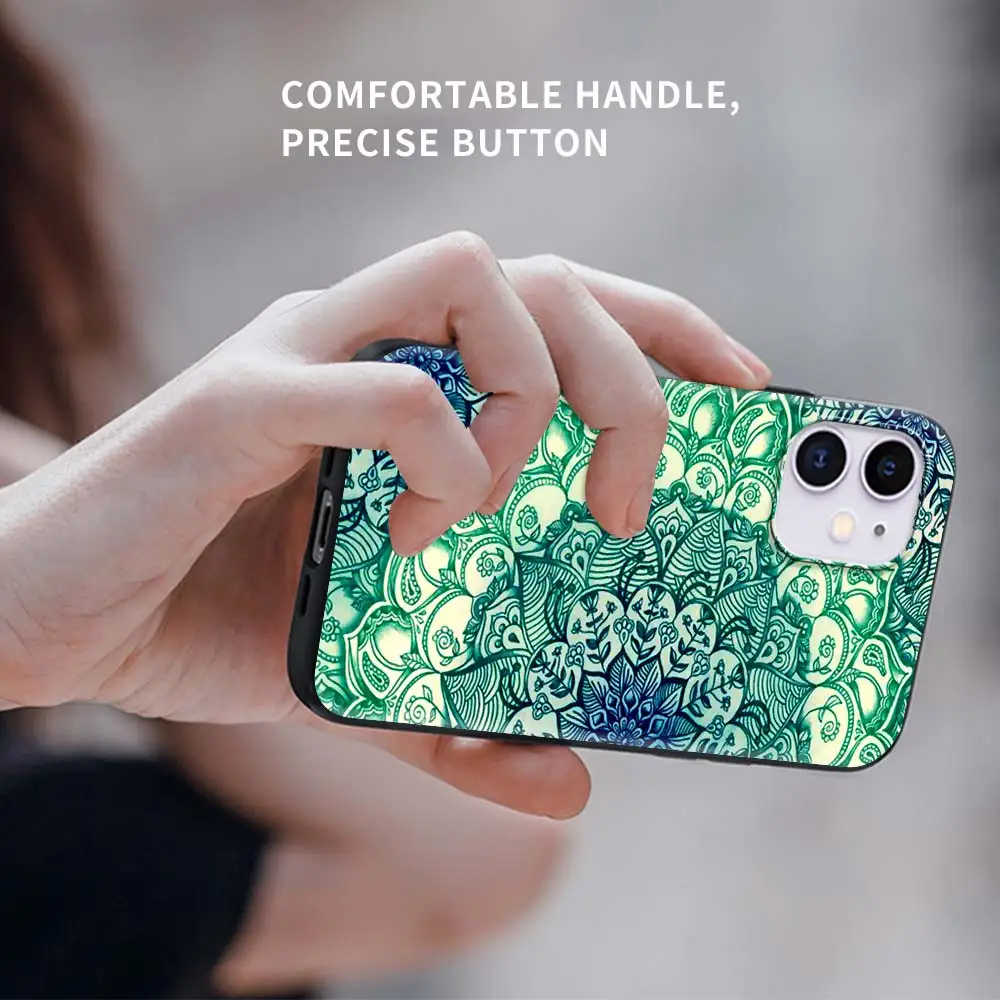 

Mandala Beautiful Tpu Phone Case For Apple iPhone 7 11 12 Pro XR X 6 6S XS Max 5 5S 8 Plus SEF Soft Coque Mobile Cover