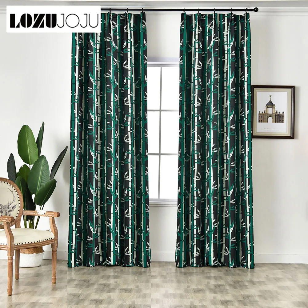 LOZUJOJU 1 Piece Bamboo Jacquard New Design Curtains for Bedroom Windows Draperies Customize Elegant Modern Style Fresh Decor | Дом и сад