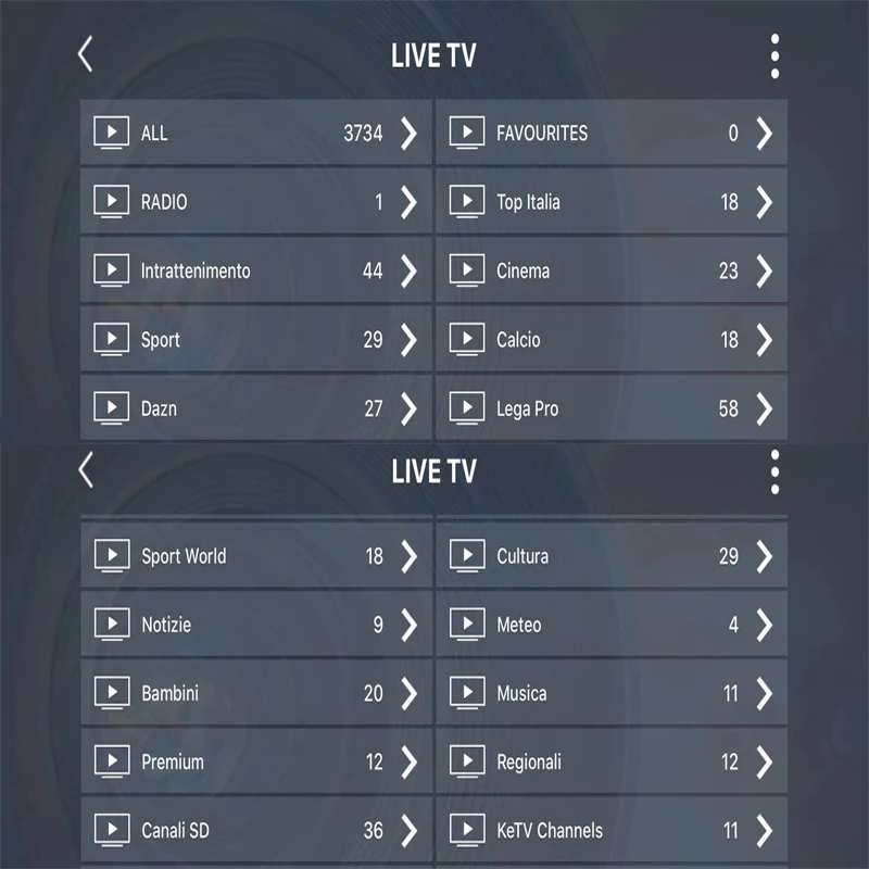 Италия IP ТВ для Смарт Android iptv-приставка italia m3u подписки Кино спортивные mediaset premium dazn взрослых 2000+ каналы IP ТВ