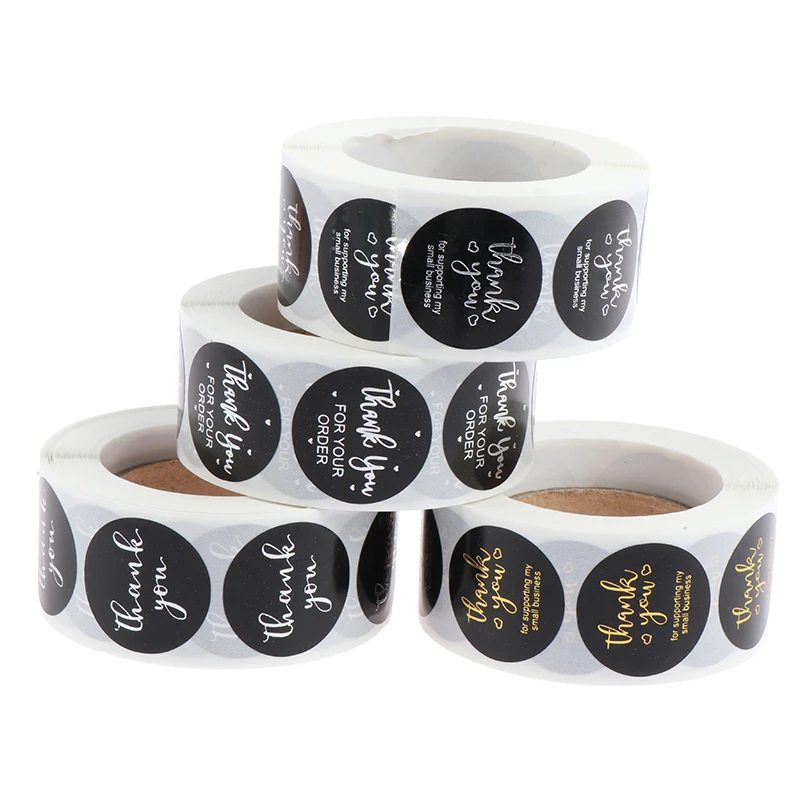 

500pcs Thank You Sticker Scrapbooking For Envelope Seal Labels Stickers Stationery Sticker Gift Packaging Stickers
