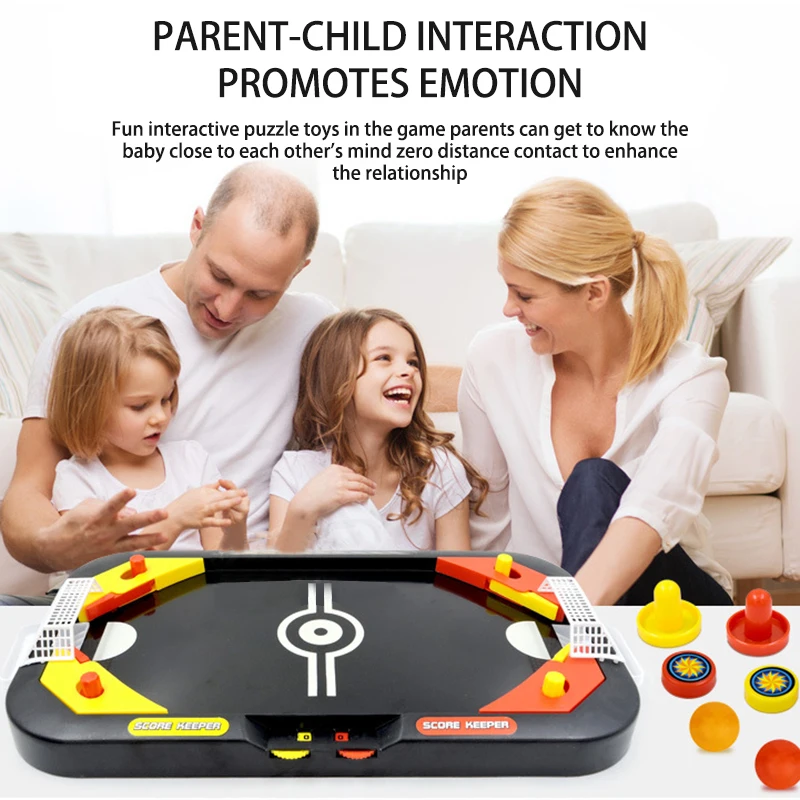 

Mini Air Hockey Table Desktop Battle 2 In 1 Ice Hockey Game Leisure Children Educational Interactive Toy Kids Indoor Game Gift