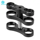 Стандартный Шаровой Зажим-бабочка, 1 дюйм, зажим для двойного шарового соединителя, подводсветильник система для дайвинга, Gopro