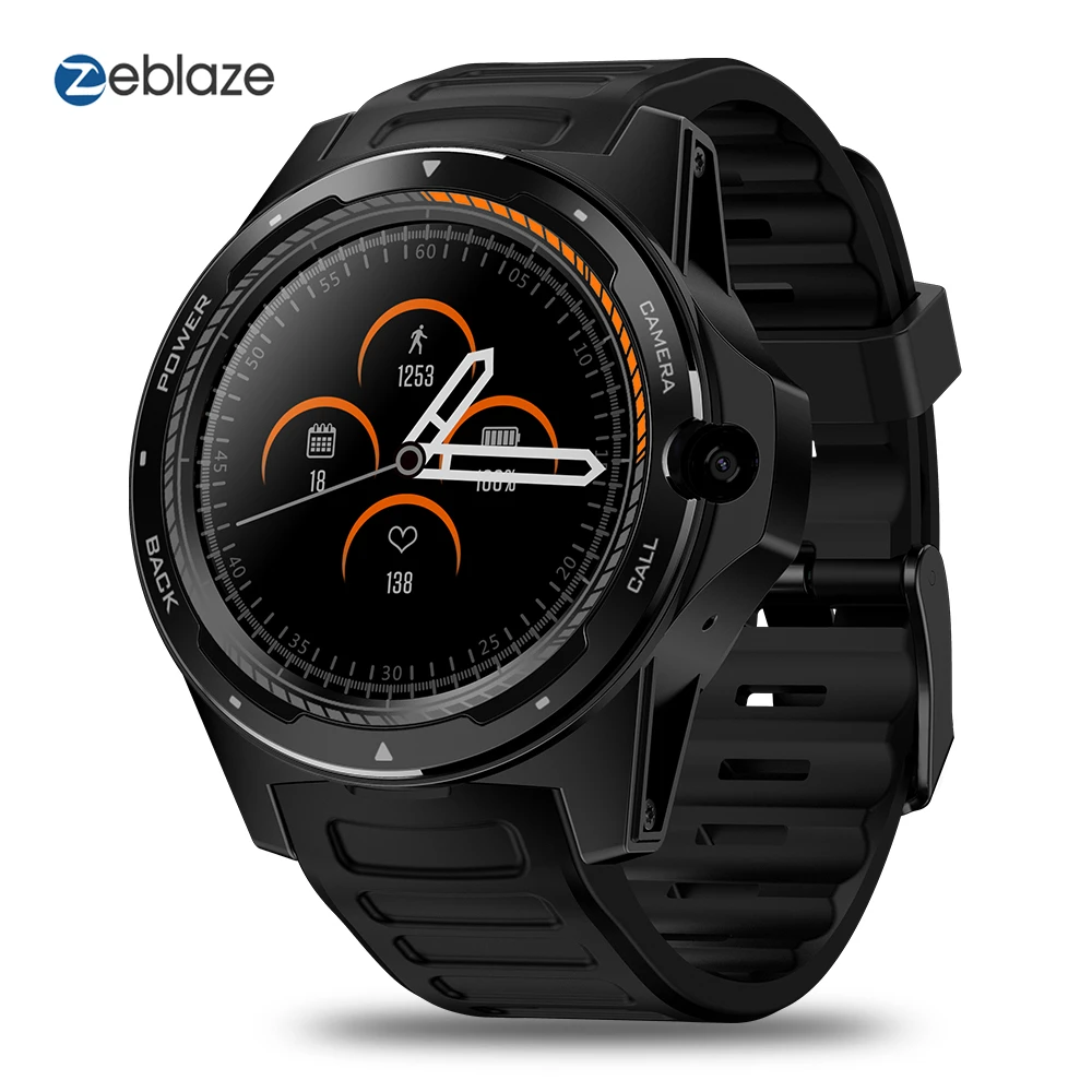 Смарт часы Zeblaze THOR 5 двойная система гибридные экран 1 39 дюйма 454*454p x 2 ГБ + 16