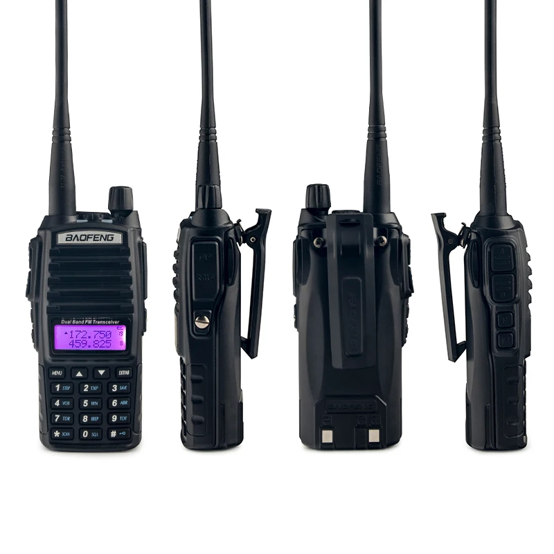 1 или 2 шт. иди и болтай Walkie Talkie BaoFeng UV 82 двухдиапазонный 136 174/400 520 МГц FM