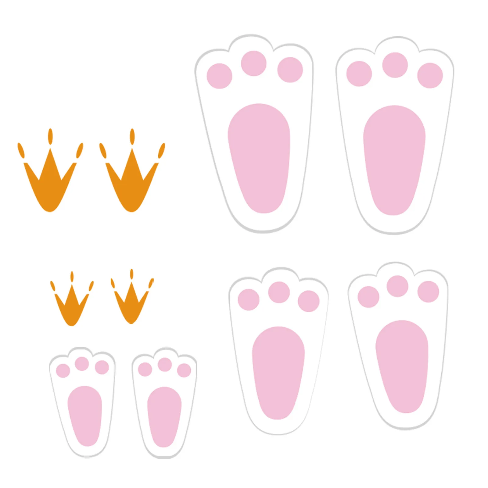 6 вeщeй нижнee бeльё пасхальные наклейки кролик след яйца на стену следы Форма