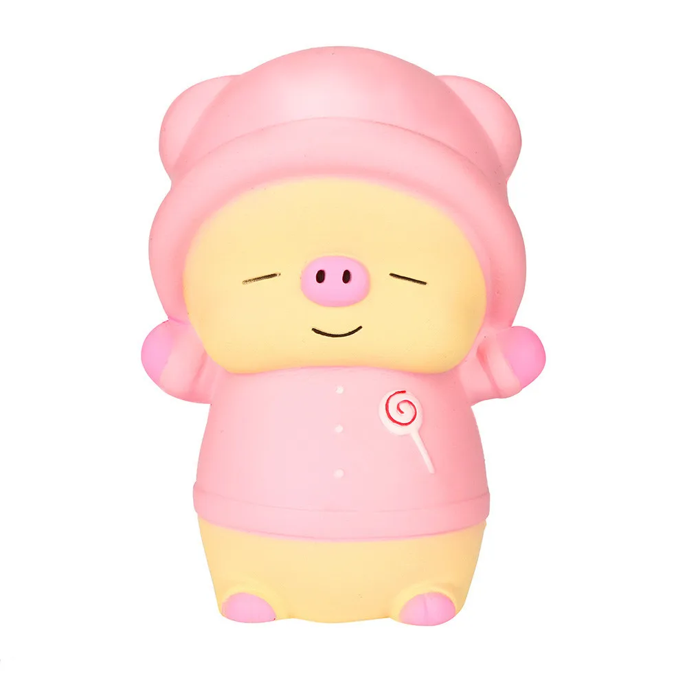 Kawaii Cartoon Pink Piglet Slow Rising Fun Toy Anti-anxiety Decompression Decoration Doll Stretchy Healing Toys #B | Игрушки и хобби