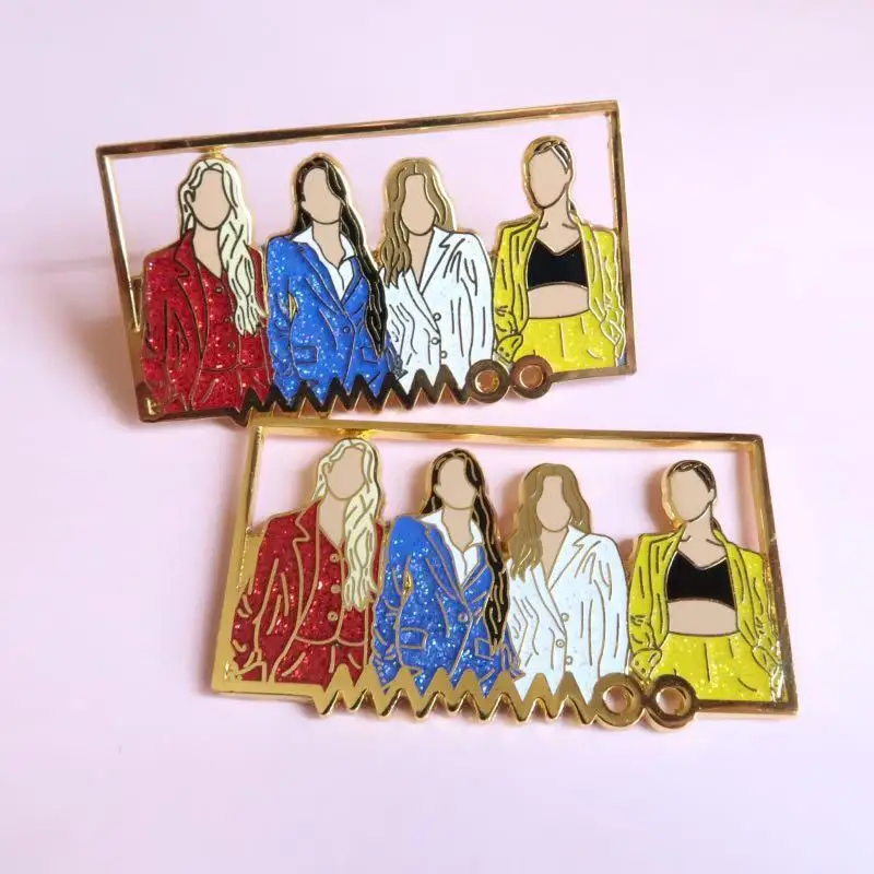 Брошь в виде альбома KPOP Mamamoo Moobong, эмалированные металлические значки, заколка на лацкан, аксессуары для модных ювелирных изделий