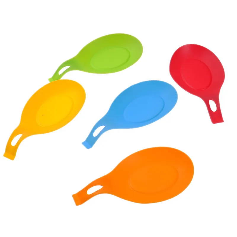 Приспособление для ложки из пищевого силикона случайный цвет|silicone spoon rest|spoon