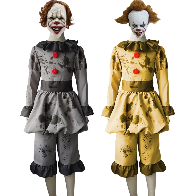 Взрослый клоуна Джокера Косплэй маска хоррор клоун Стивен Кинг это глава два 2