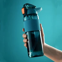 750ml1000ml1600ml tritan material water bottle with straw eco friendly durable gym fitness outdoor sport shaker drink bottle