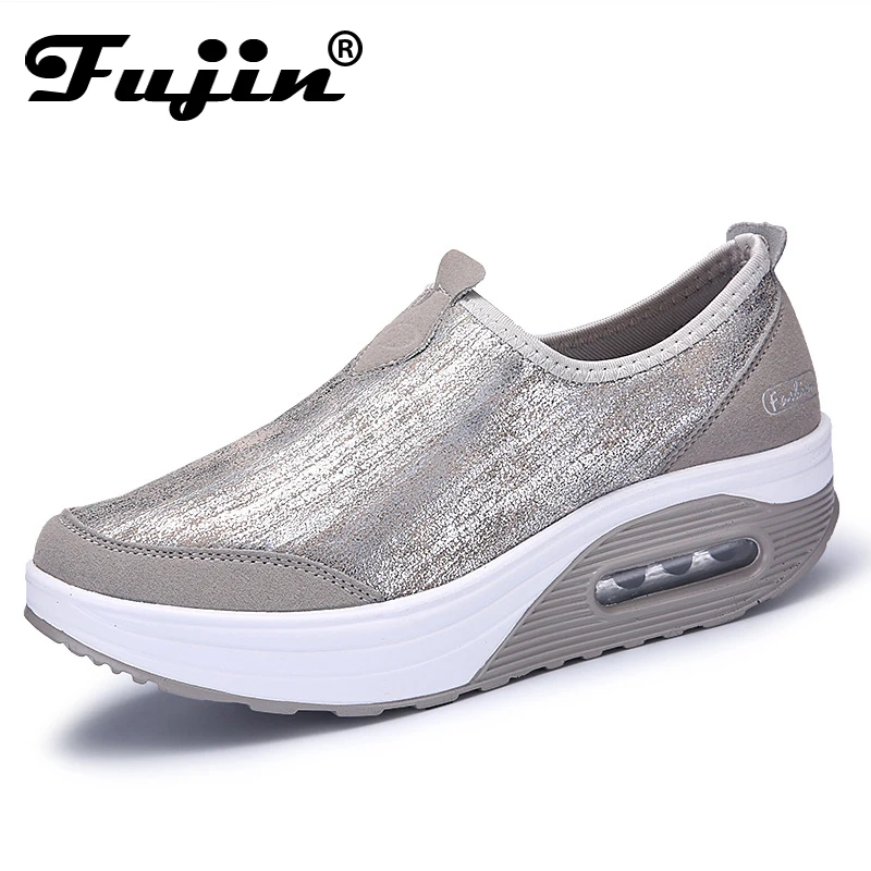 

Fujin 2021 Sneakers Women Shoes Casual Fashion Shoes Walking Flats Height Increasing Lady Loafers Spring Autumn Shoes