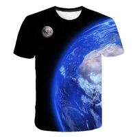 boy xx girls 4 14 yrs hd earth and moon t shirt space universe 3d print tshirt short sleeves clothing top tees summer