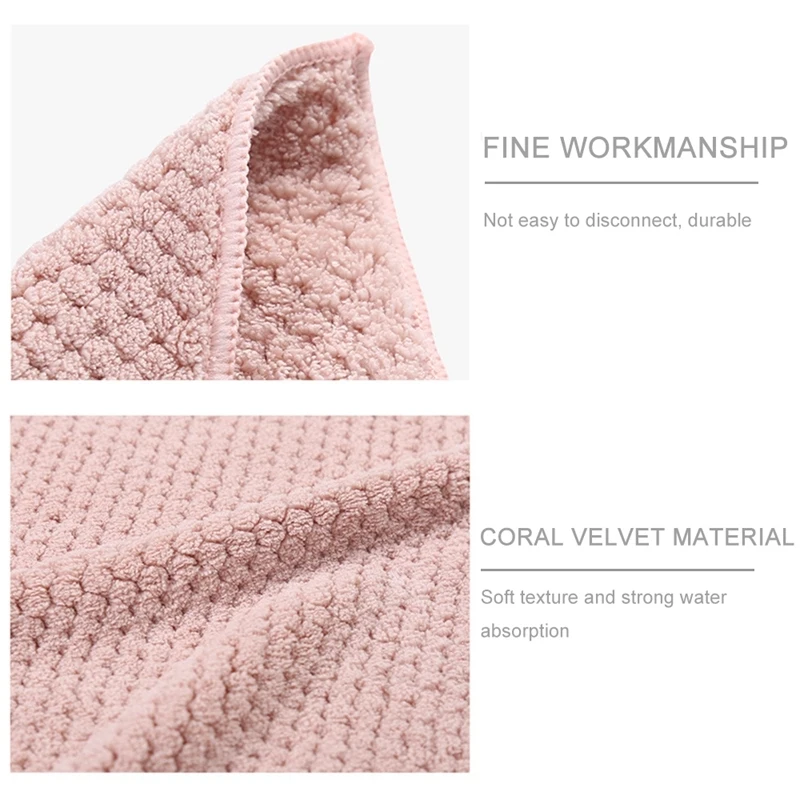1 шт. нетканые масляные коралловые бархатные подвесные полотенца для рук Кухня
