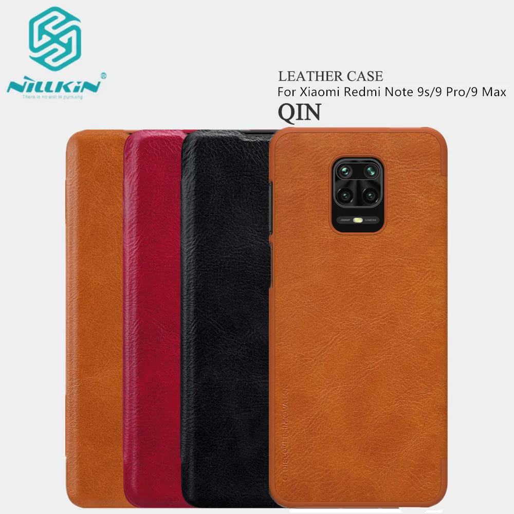 Винтажный кожаный чехол Nillkin Qin Series с откидной крышкой и отделением для карт Xiaomi 9 S